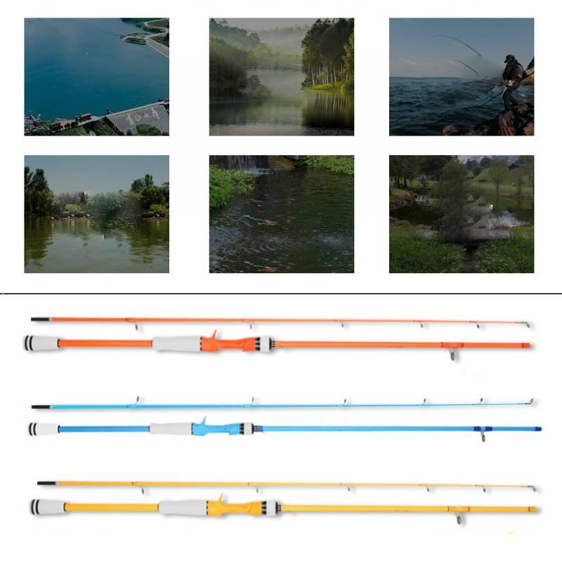Hard Hanwang Carbon Fiber Fishing Rod Portable Long-range Casting Suitable For Multiple Water Environments