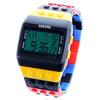 SHHORS Orologio Moda Orologi Donna Orologi da Donna Orologi Digitali a LED Orologio Arcobaleno in Plastica Orologi Elettronici da Polso reloj mujer