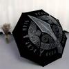 Viking Shield Wall Art, Norse Decor with Spear and Ravens Umbrella, Cute Umbrella with Cute Design, Portable 3-Fold Compact Umbrella for Men & Women,