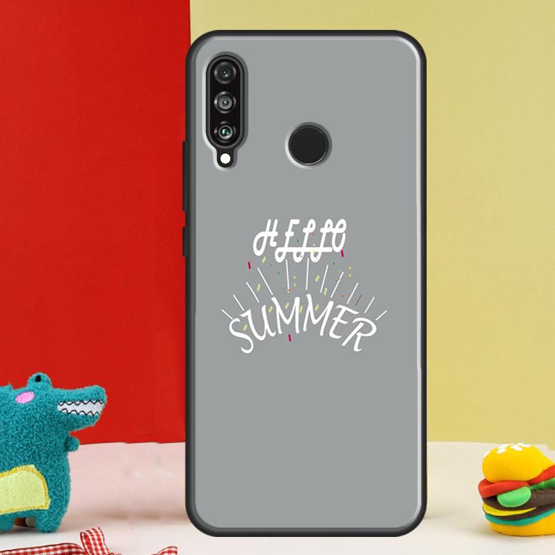 Hello Summer Flowers For Huawei Nova Y91 Y90 Y60 Y70 Y72 Y61 9 10 SE 12i 12s 11i 5T P60 Pro P20 P30 P40 Lite Case