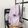 Large Capacity Simple School Bags Korean Girl's Backpack Portable College Student Backpack  Gifts