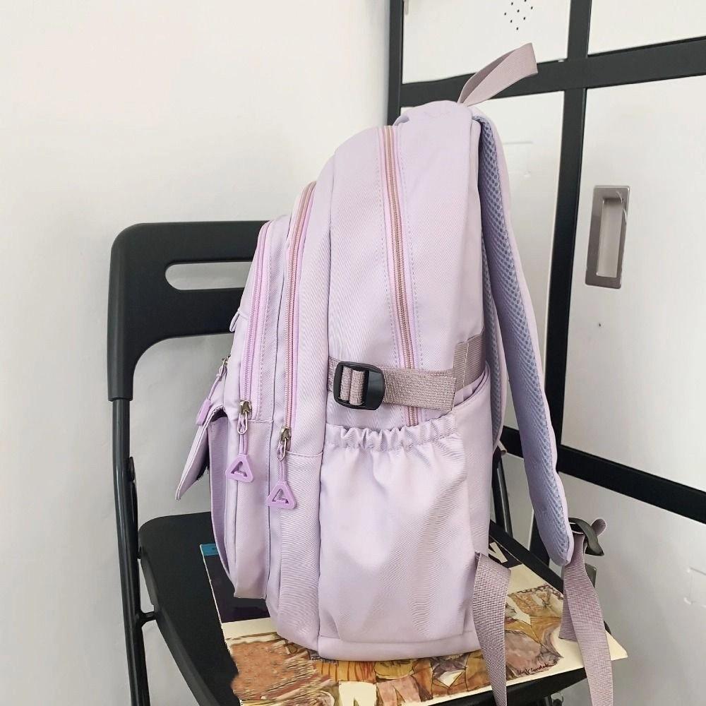 Large Capacity Simple School Bags Korean Girl's Backpack Portable College Student Backpack  Gifts