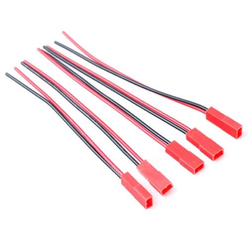 GAOHOU New 5 Pairs 2-Pin JST Plug Connector Cable Wire Male + Female 100mm