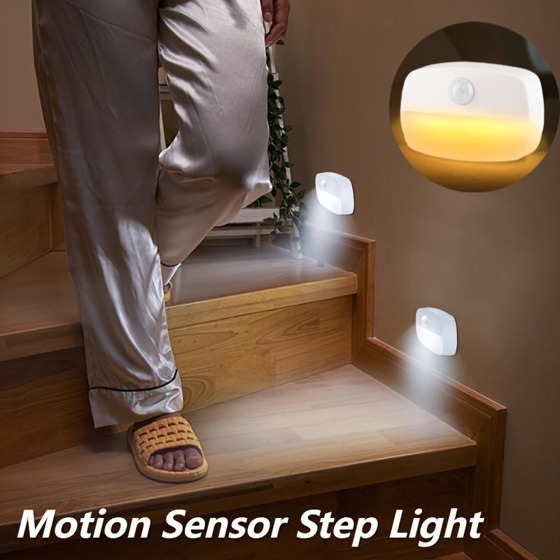 3-Piece Matte LED Smart Sensor Night Light, Motion Sensor, Battery Powered, Free Standing or Wall Mountable