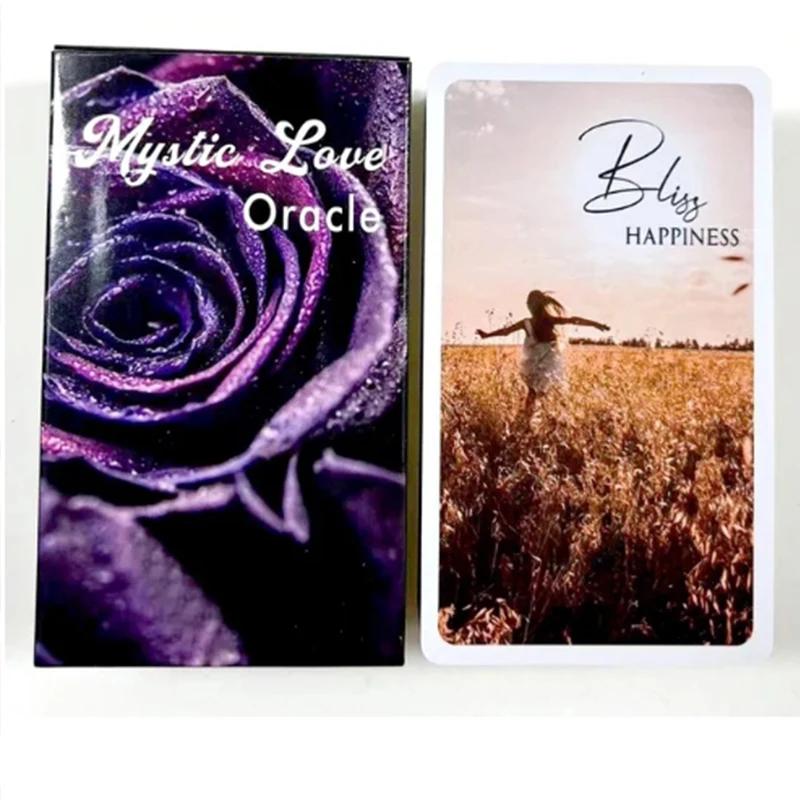 Mystic Red Rose Oracle Cards A 53 Oracle English Visions Divination Edition Deck Borad Playing Games black