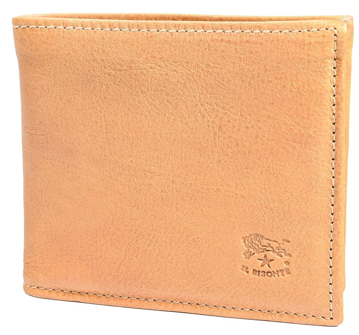 

Кошелек Il Bisonte Bifold Кошелек Bi Fold с кошельком для монет из кожи бренда Present Fashion SBW007PV0005 Natural Naturale [Il Bisonte] Мужской Женский