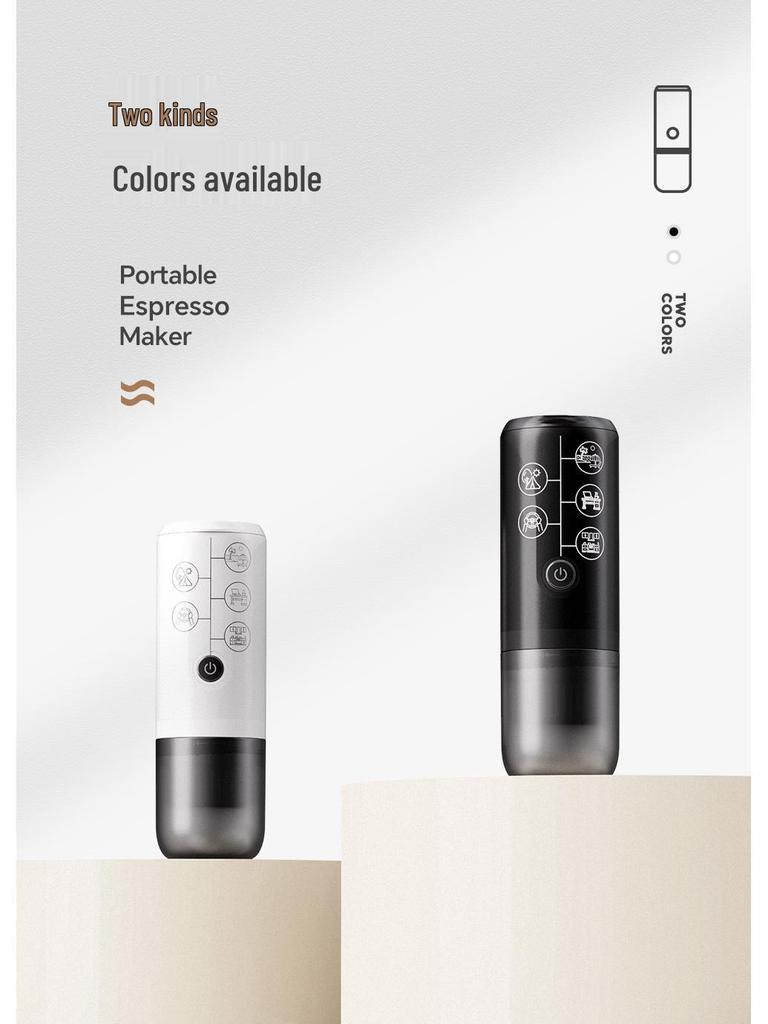 Portable One-Key Wireless Espresso Capsule Coffee Machine for Travel