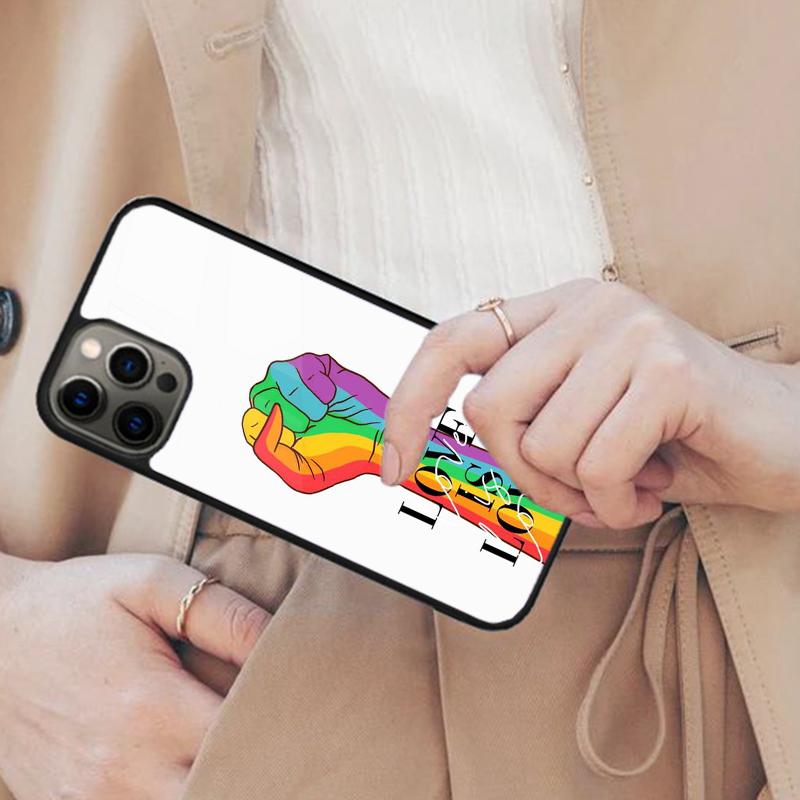 Lgbt Pride Personalised Name Magnetic Phone Case For APPLE iPhone 17 Air 16 14 13 12 Pro Max 15 Plus Wireless MagSafe Cover