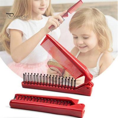 2 peines plegables de viaje de doble cabeza, peine de pelo antiestático portátil para hombres y mujeres, cepillo de pelo para masaje del cuero cabelludo, herramienta de peluquería para uso en el hogar y viajes