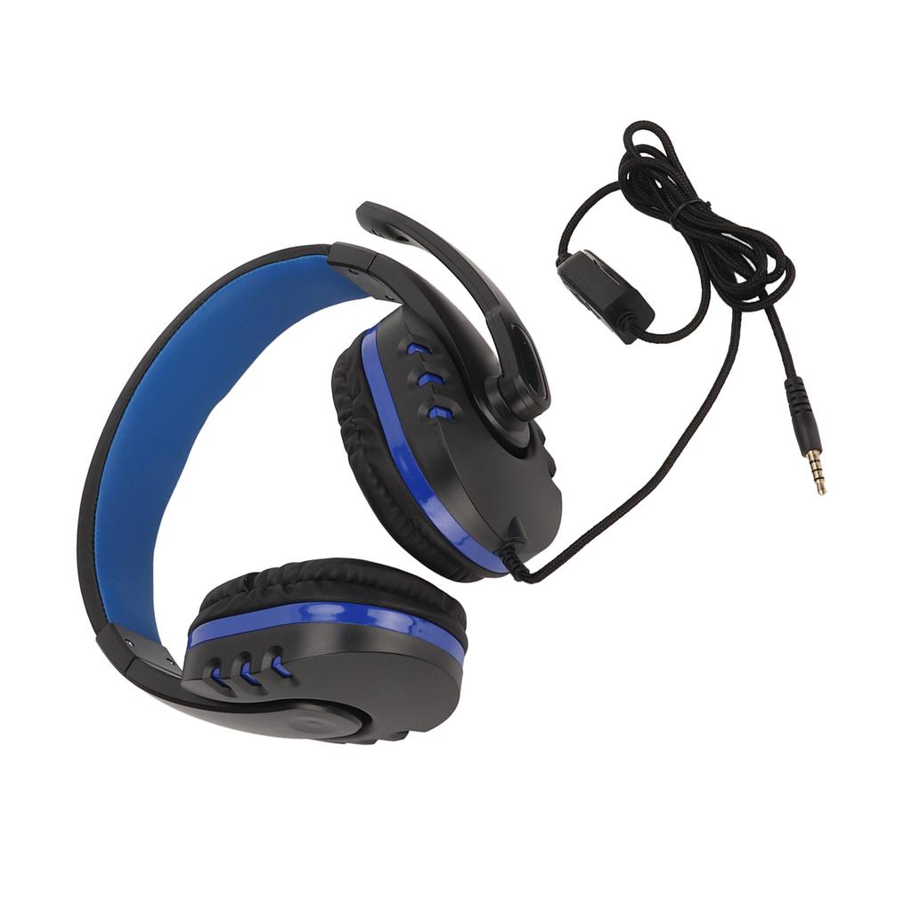3.5mm Gaming Headset with Microphone Wire Control Adjustable Volume One Button Mute Computer Game Headset