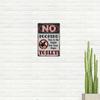 1pc No Pooping Vintage Rustic Metal Sign Funny Warning Plaque Yard Garden Farmhouse Cafe Bar Decor 8x12 Inch