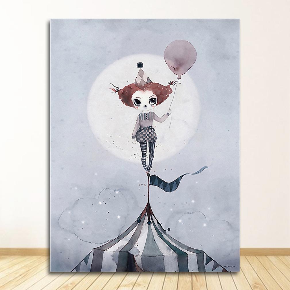 Picture Deer Rabbit Angle Wing Animal Abstract Sweet Living Room Home Decor Poster Print Nordic Canvas Painting Girl Bedoom Wall