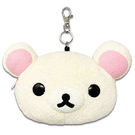 Naitou Design Rilakkuma Face Pass Case Rilakkuma and Kaoru Korilakkuma