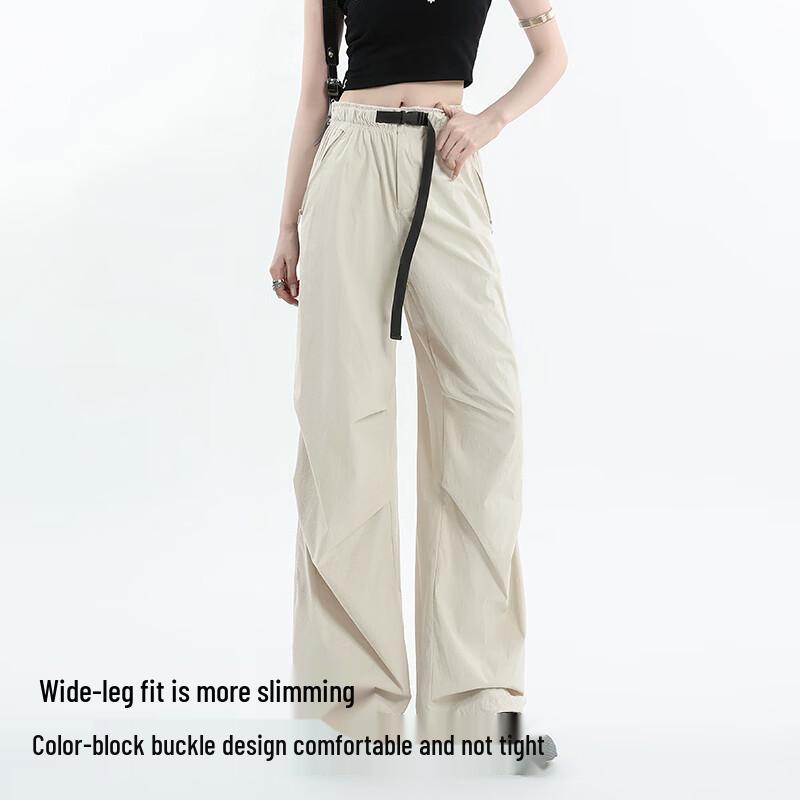 TonLion Women's Sun Protection Wide-Leg Cargo Pants