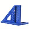 Woodworking Square Protractor Miter Triangular Ruler with Dowel Pins High Precision Layout Measuring Tool for Engineer Carpenter