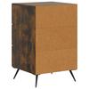 Nightstand Smoked Oak 43 x 41 x 66.5 cm Particleboard