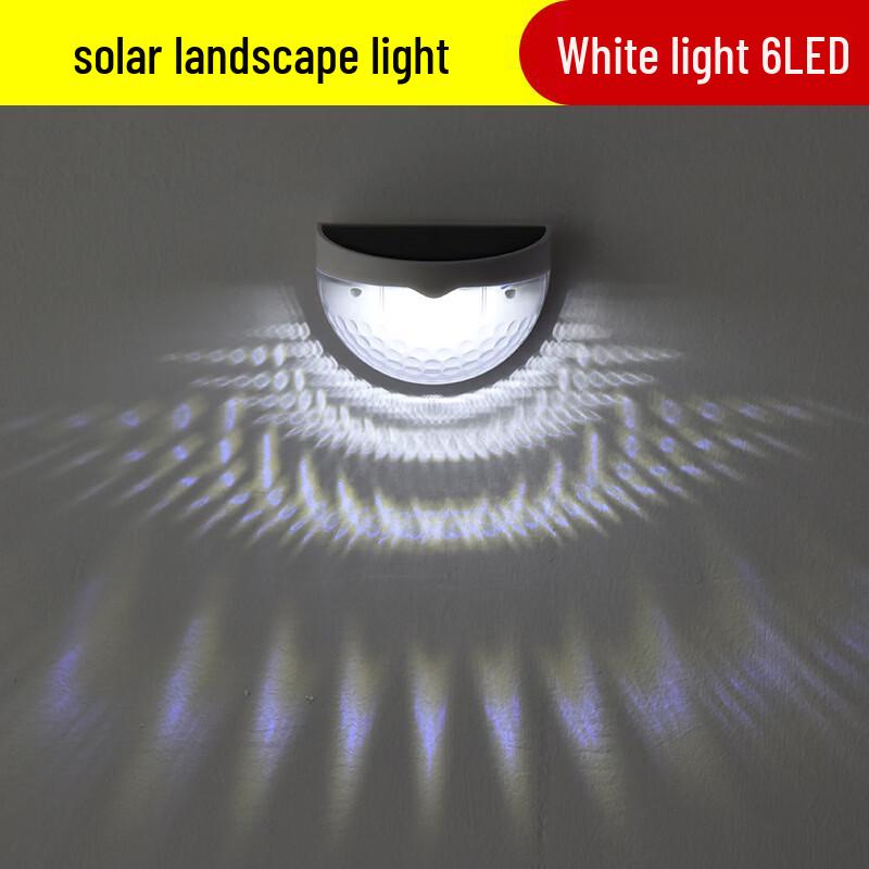 NuFeng Solar Semi-Circular Garden Wall Lights (4-Pack)