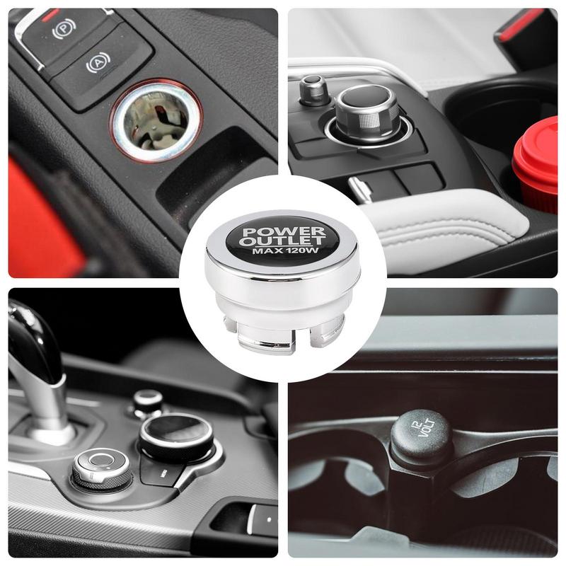 Socket Cover Socket Plug Cover Semi-Concealed Design Vehicle Accessory For Most Cars Trucks And Boats