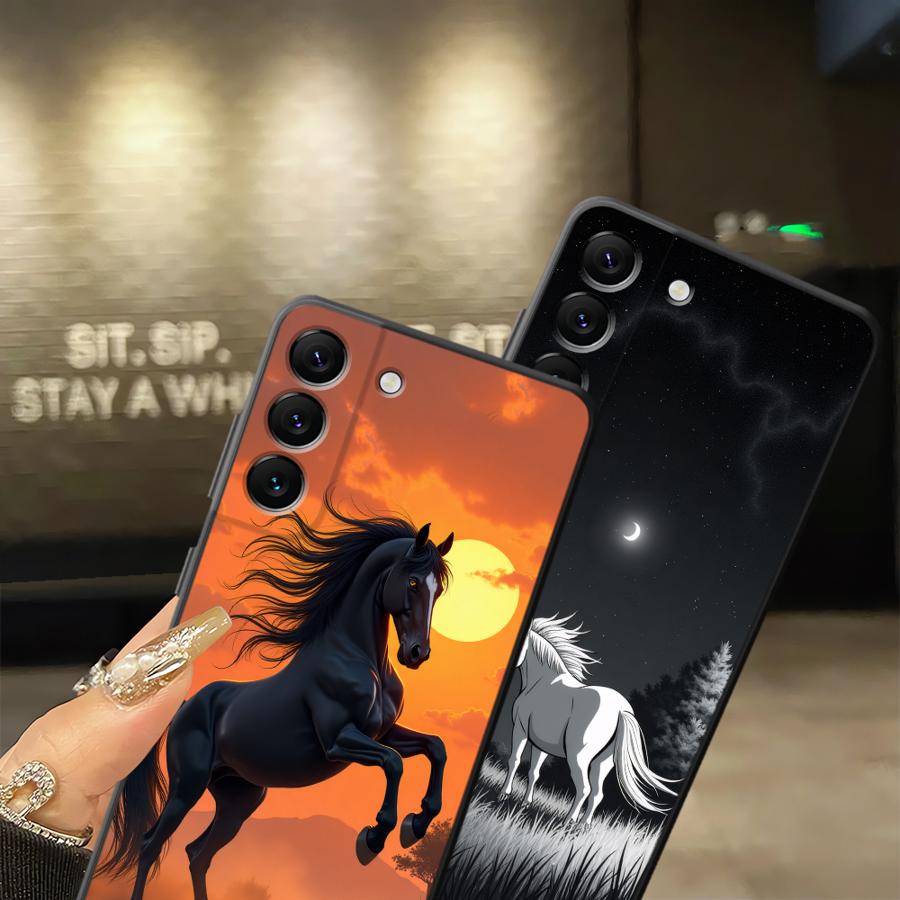 Phone Cover Case for Samsung Galaxy A05 A70 A06 A50 A52 A36 A53 A17 A25 A16 A55 A41 A57 A15 A73 A51 A37 A12 A23 A13 Sky Horse