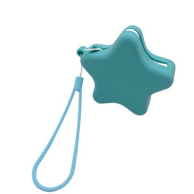 Multifunctional Silicone Coin Purse Starfish Shape Portable Earphone Bag Zipper Cosmetic Bag Women Girls