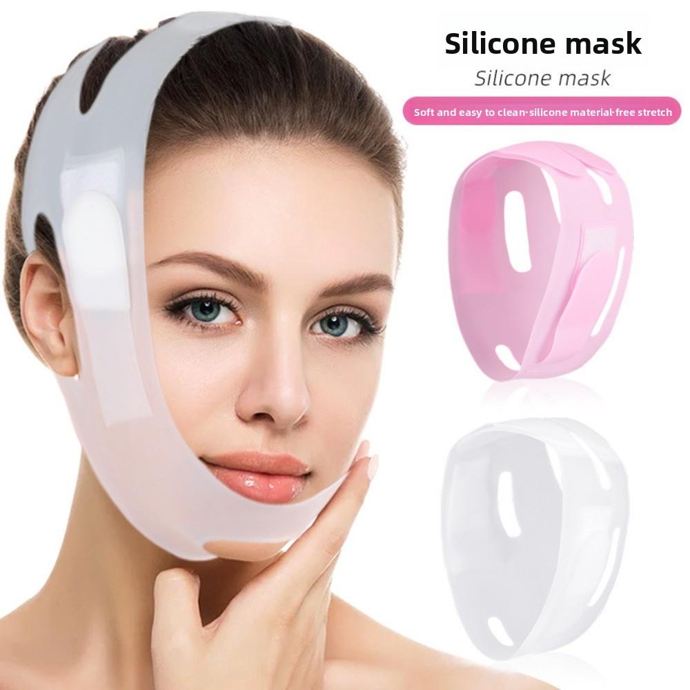 Silicone Face Strap Belt Mask Lift Up Face Slimming Strap Lift Oval Mask  Face