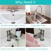 1080°Swivel Faucet Extender, Sink Water Faucet Aerator Extension in Brass, Swivel Robotic Arm Bathroom Faucet Extender, Kitchen Rotating Extension