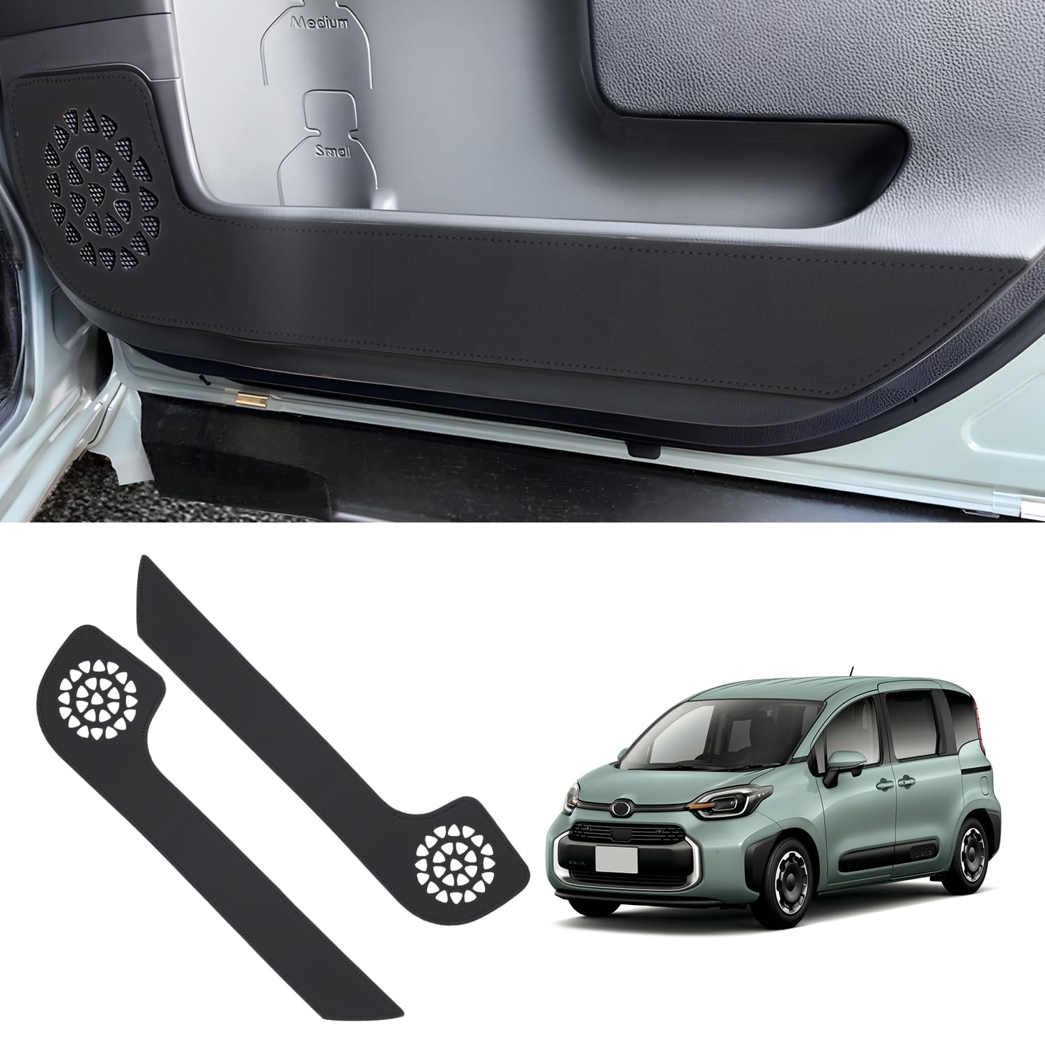 

GIMUYA Toyota New Sienta 10 Серия 15 Серия Защита от ударов ногами по двери Накладка на дверь Door Kick Guard чёрный