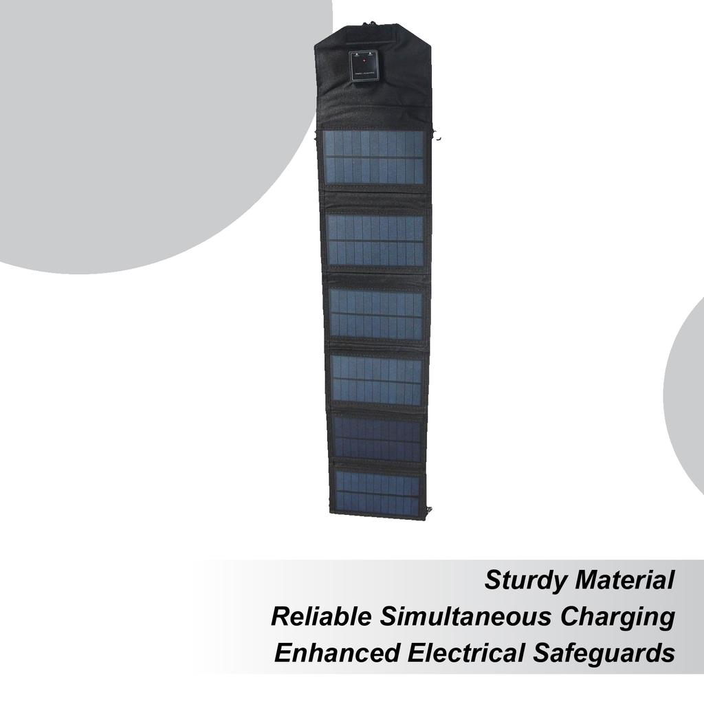 Foldable Solar Panel Solar Battery Power Bank Portable Solar Panels Charger Double USB Port for Outdoor Camping Hiking