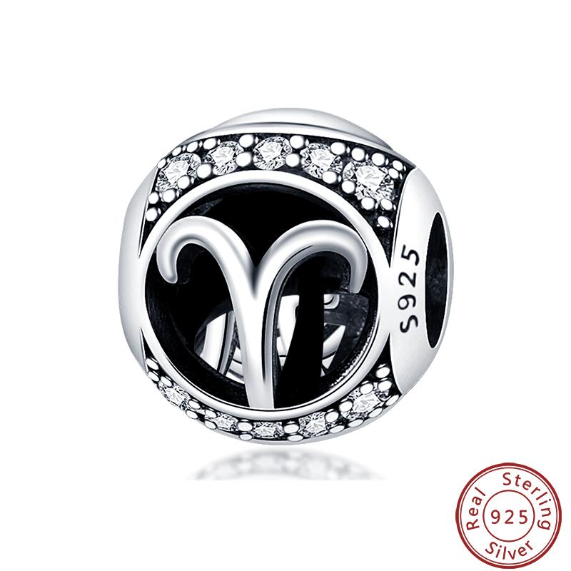 Lucky Copper Craft Birthday Zodiac Series Colorful Shining Zircon Lucky Beads Charms 3Mm Diy Exquisite Jewelry Making