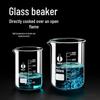 High-Temperature Resistant Glass Beaker Set: 50/100/150/500/1000ml Graduated Measuring Cups.