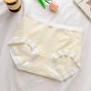 7A Antibacterial Girls' Seamless Macaron Color Briefs with Breathable Pure Cotton Crotch