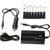Universal Laptops Charger Car Powers Supply Adapters 12~24V Adjustables Voltages