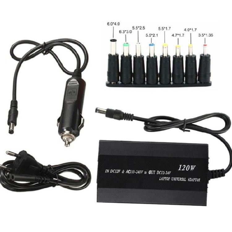 Universal Laptops Charger Car Powers Supply Adapters 12~24V Adjustables Voltages