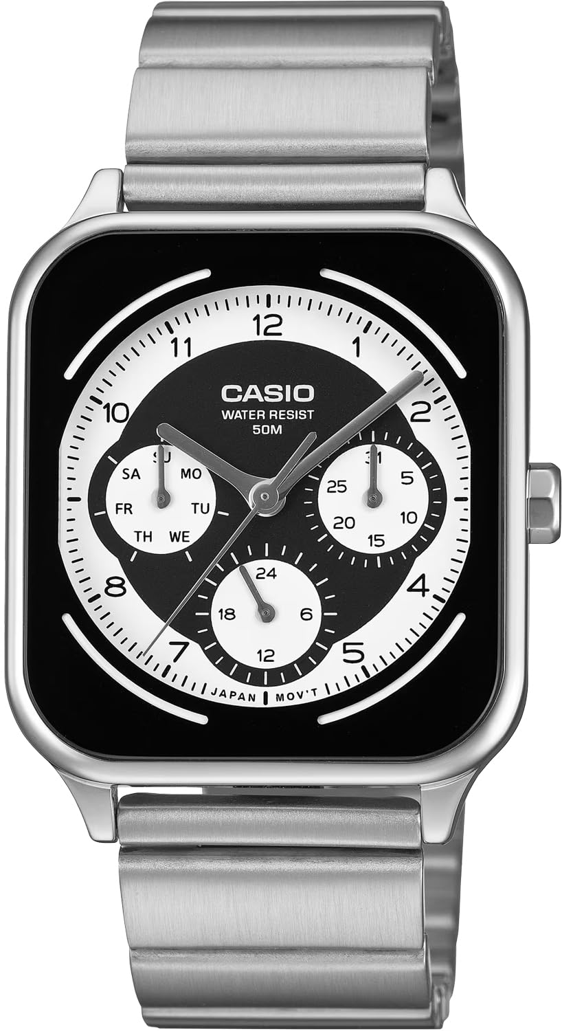 CASIO Стандартные Многофункциональные Аналоговые Часы с Круглым Прямоугольным Дисплеем Черные [Casio] 24-часовые Мужские MTP-M307D-1BV (Зарубежная модель) [Использовал]