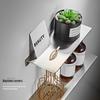 304 Stainless Steel Bathroom Wall-Mounted Shower Rack with Mirror Shelf