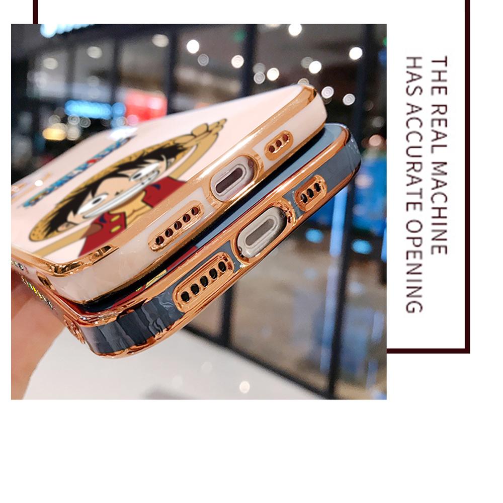 Colorful Printing Patterns Square Edge Pattern Casing Plated Phone Shell Luxury Plating Soft Phone Case for Huawei Honor Xiaomi Redmi
