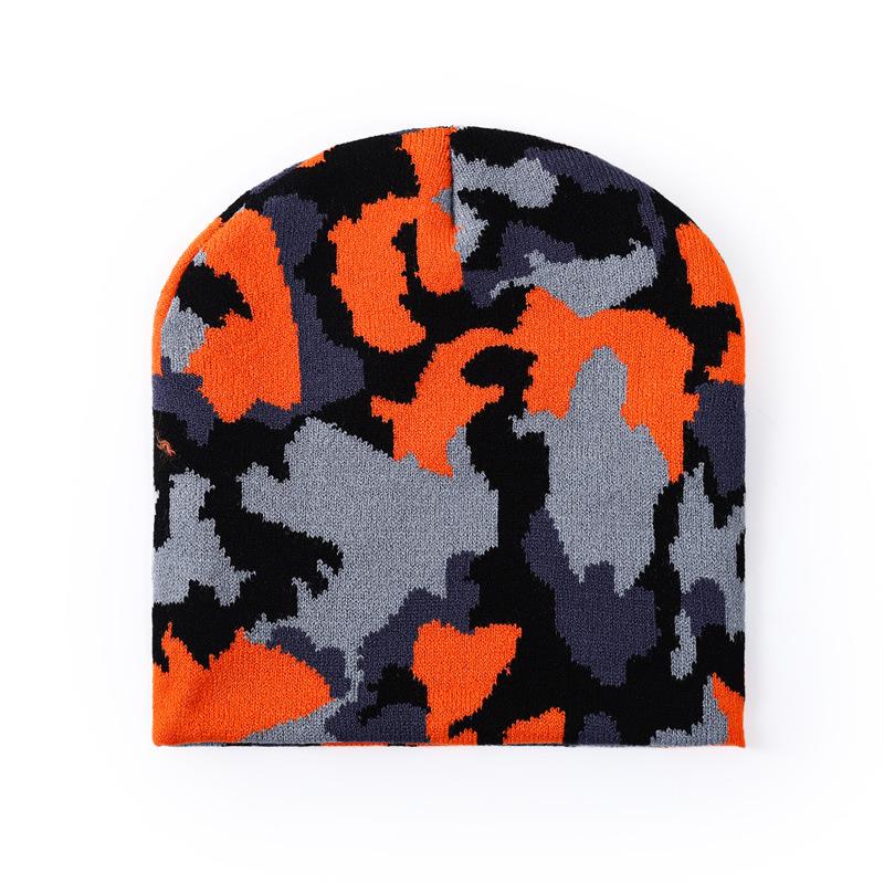 New Cross-border Winter Toque Beanie Cow-pattern Jacquard Warm Short-style Knitted Wool Unisex Street Style Hat