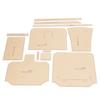 12Pcs Clear Acrylic Shoulder Bag Pattern Template Handbag Pattern Stencil Template for Leather Hand Craft DIY Tool