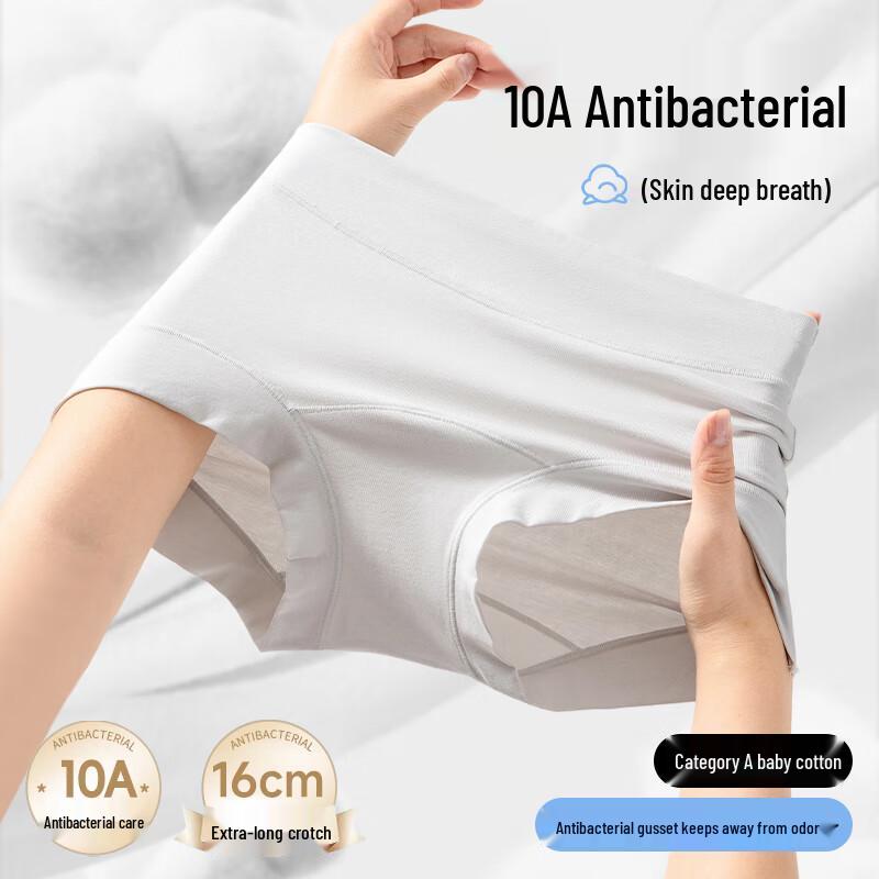 LANGSHA Women's 80S Pure Cotton High-Waist Boxer Briefs 3-Pack