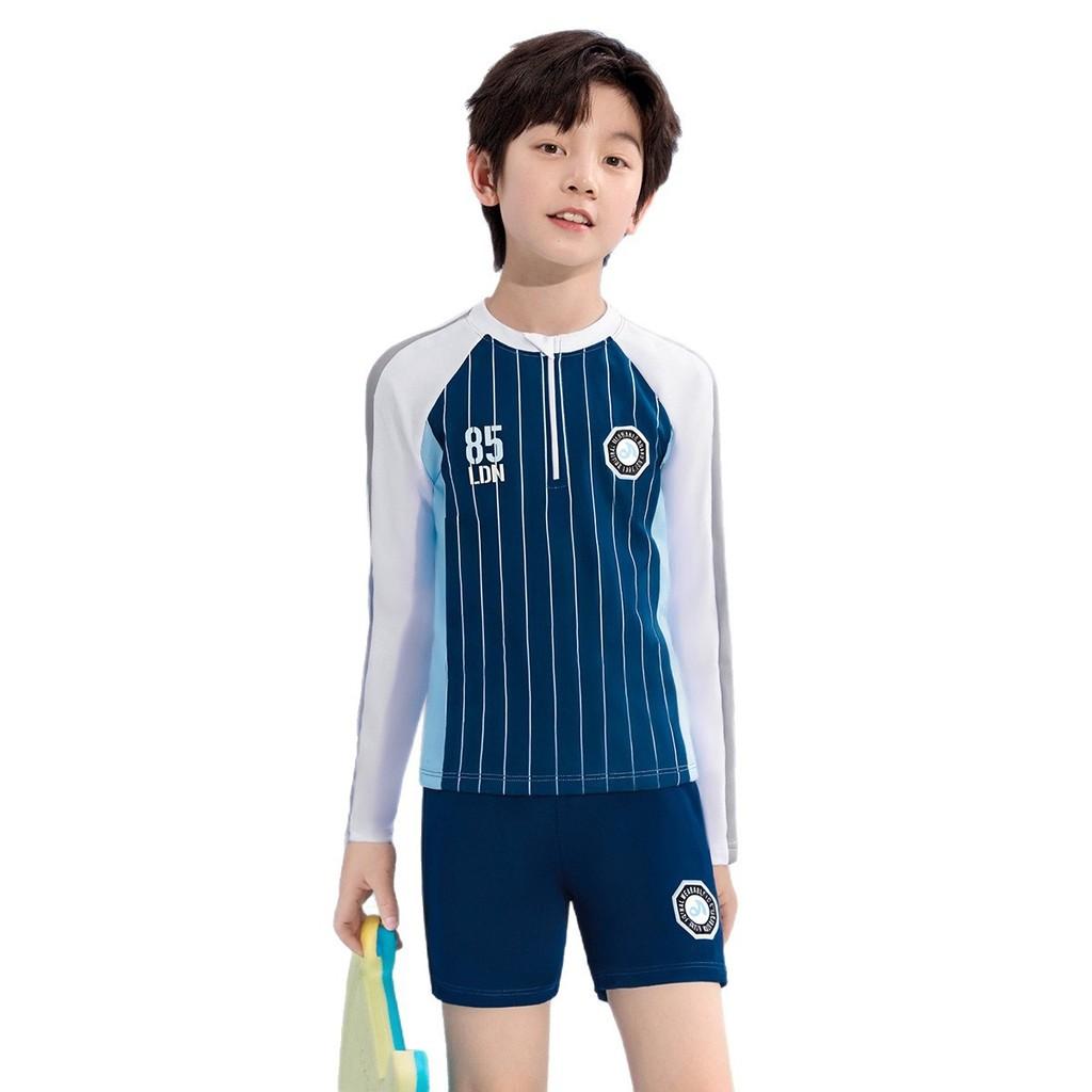 Kinder Badesachen Jungen Langarm Sonnenschutz Anzug Für Wassersport Und Training