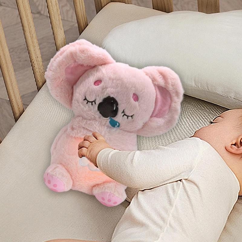Relief Koala Breathing Stuffed Animal Plush Serenity Animal 4 Modes Adjustable Sleeping Koala With Musical Lights And Rhythmic
