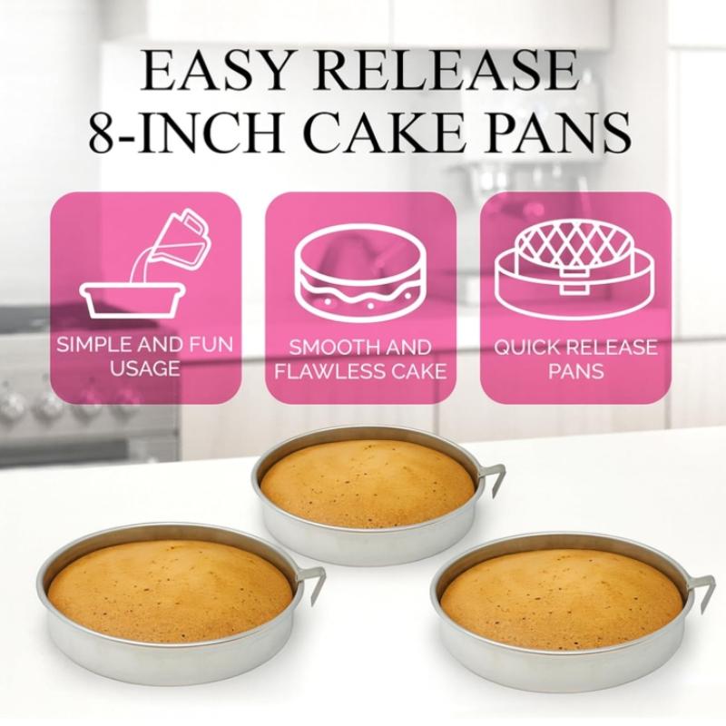 Diy Cake Baking Mold Stainless Steel Food Grade Round Cake Tray Baking Tool High Quality Cake Baking Mold Kitchen Bar Supplies