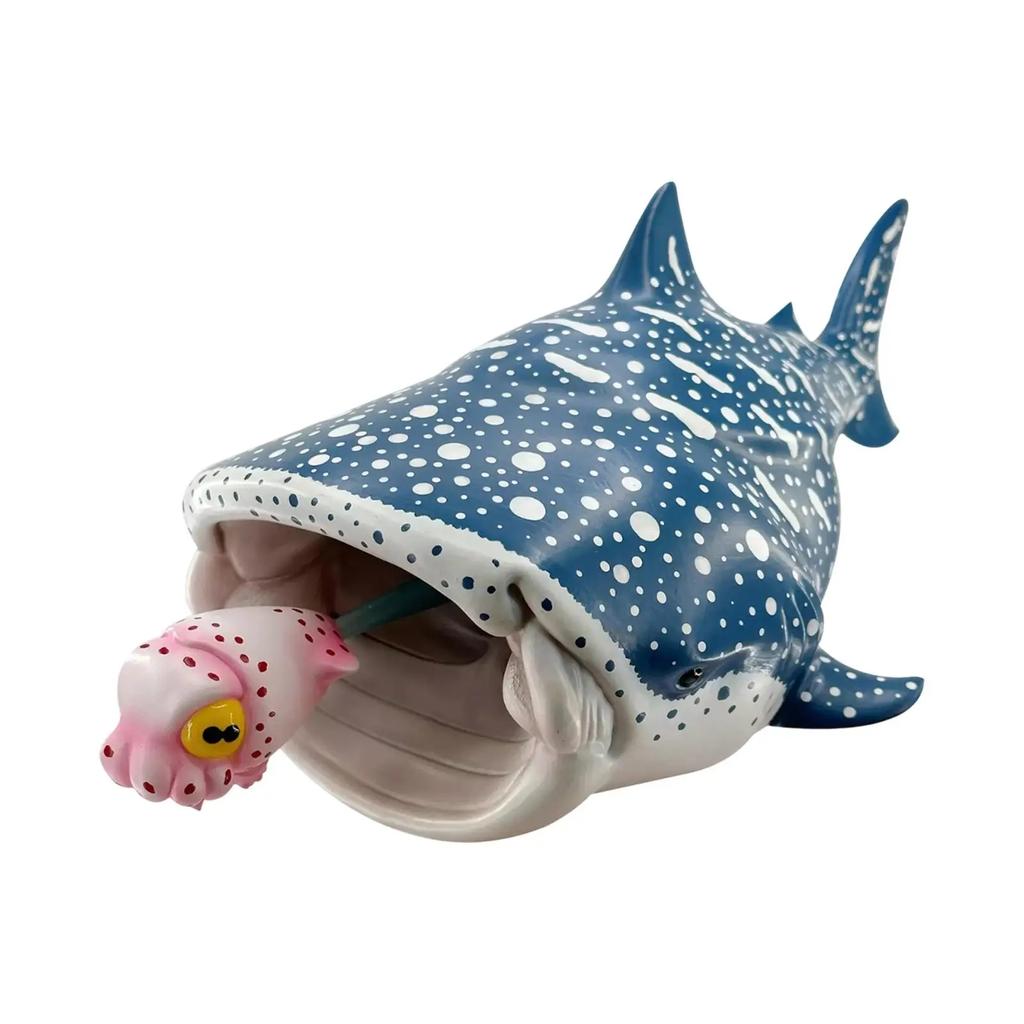 Ozdoba z żywicy w kształcie rekina, figurka pszczoły z kreskówki, dekoracja stołu, kolekcjonerska statua rekina na kominek, regał, biurko
