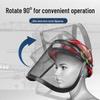 Chainsaw Protective Helmet with Steel Mesh Face Shield for Garden Safety
