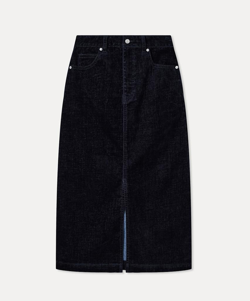 MIXXO Velvet Denim Long Skirt_Miwwhg111J