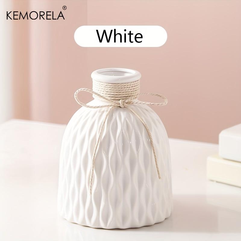 

KEMORELA Nordic Ceramic Vase for Home Living Room Dining Table Flower Arrangement Decor Ideal Holiday Gift белый