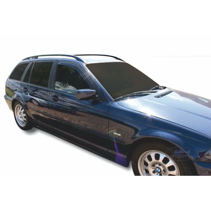 Déflecteurs d'air - J&amp;J AUTOMOTIVE - BMW 3 Série E46 - Fumé - Acrylique renforcé - Installation facile
