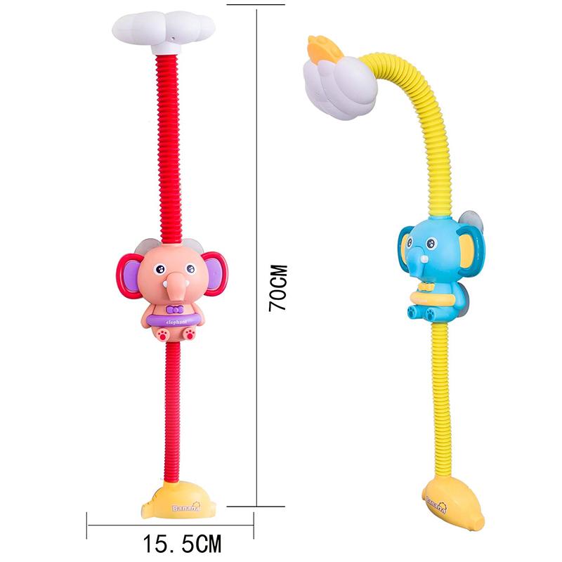 Elephant Water Spray Bath Toys For Kids Baby Bathroom Bathtub Faucet Shower Toys Strong Suction Cup Children Water Game