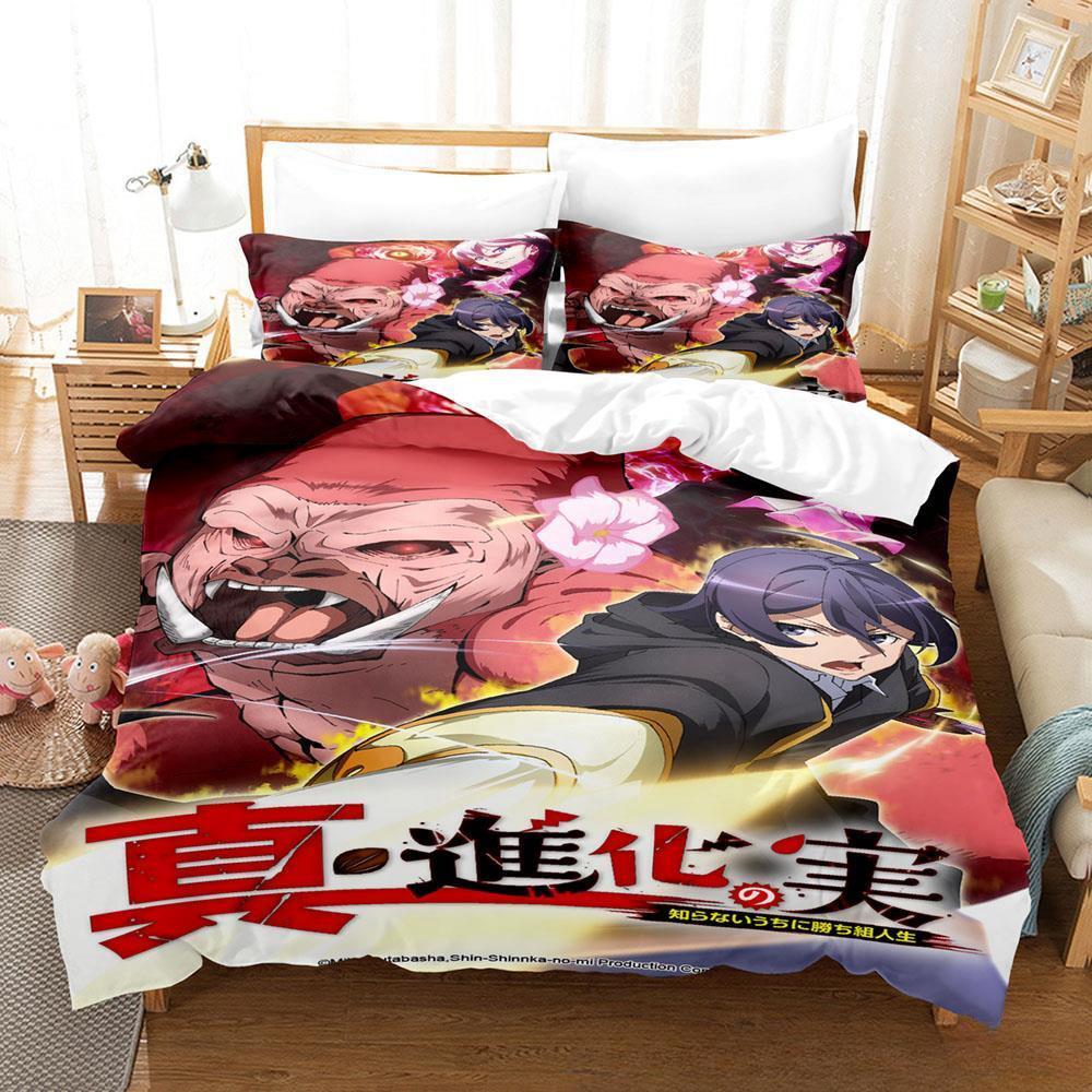 

3d Print Anime The Fit Of Evolution Bedding Set Single Twin Full Queen King Size Bed Set Adult Kid Bedroom Duvet Cover Sets (135x200cm)