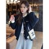 Trendy Women's Color-Block Jacket: Fashion-Forward Spring & Autumn Baseball Style